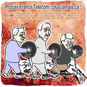 Procès France Télécom: le « harcèlement moral institutionnel » a été reconnu et les dirigeants du groupe condamnés!